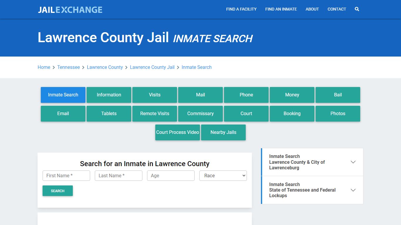 Lawrence County Jail, TN Inmate Search: Roster & Mugshots